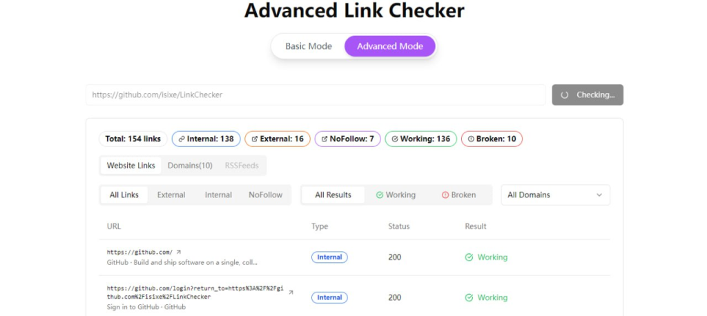 网站链接有效性检测工具-LinkChecker-资源网